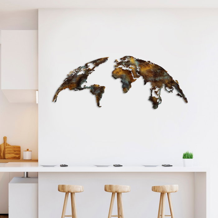 Wallity World Map Medium - 3 Multicolor